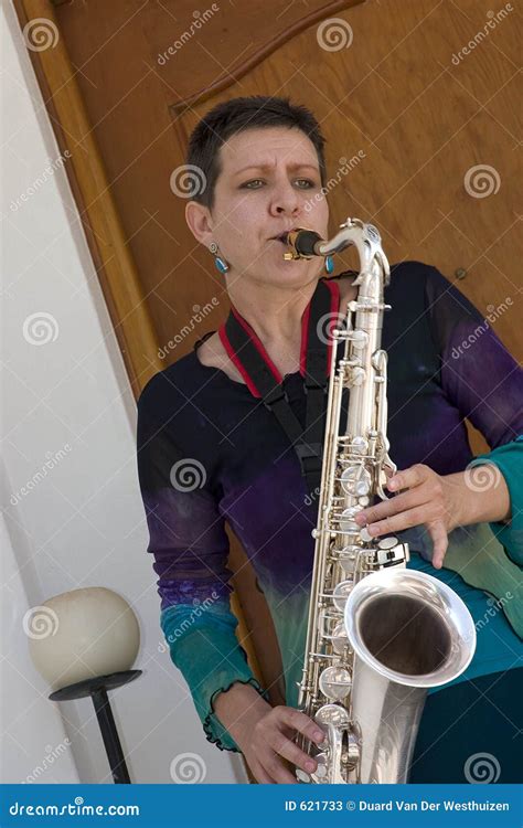 saxophone playing stock image image of swing musicology 621733