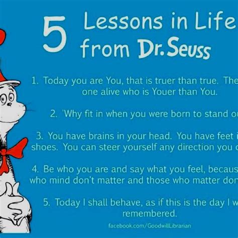 Drseuss Life Lessons Words Lesson