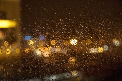 Free Images Light Bokeh Night Sunlight Rain Window Reflection