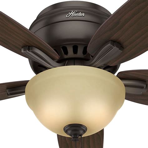 With smart controls and a discreet dc motor, zephyr is a form of luxury that comes in a stylish three blade design. 52-Inch Hunter Fan Newsome Premier Bronze Ceiling Fan with ...