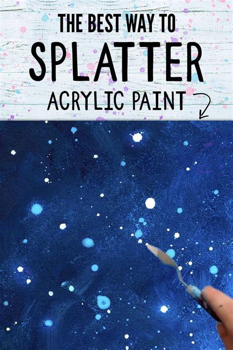 How To Splatter Acrylic Paint — Doodle And Stitch