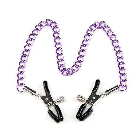 jfpf stainless steel metal chain nipple milk clips breast clip sex slaves nipple clamps sex toys