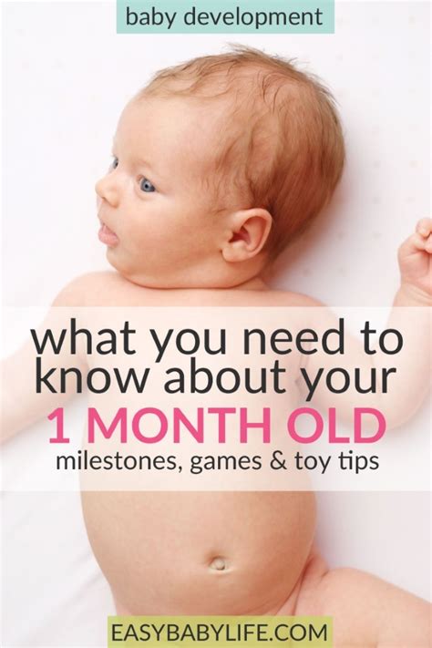 Helpful Guide To Your 1 Month Old Babys Development Milestones