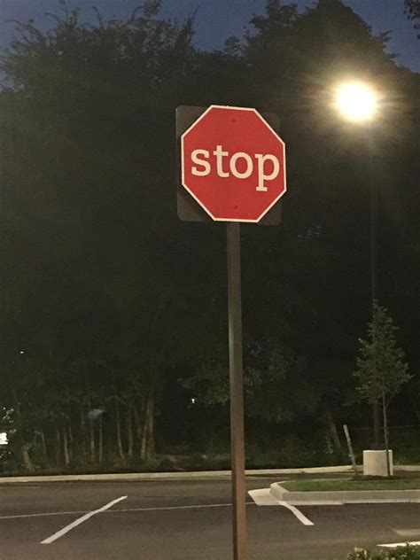 A Stop Sign At Chick Fil A With Lowercase Letters Rmildlyinteresting
