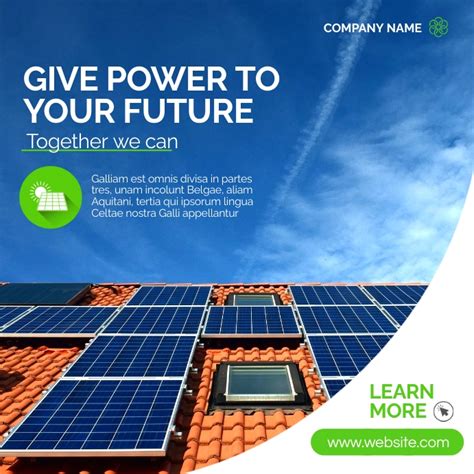 Solar Panels Marketing Advertising Template Postermywall