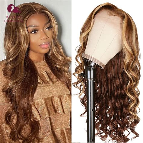 Beauty Forever 13x4 Body Wave Lace Front Wig Highlight Wig Human Hair