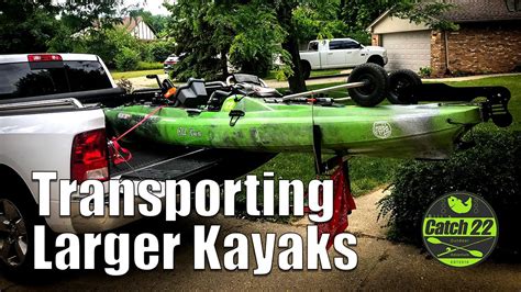 How To Transport A Larger Kayak Youtube