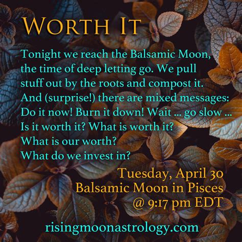 Balsamic Moon In Pisces Worth It Rising Moon Astrology