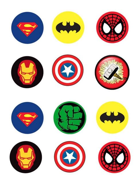 Edible Avengers Cupcake Toppers Off 69