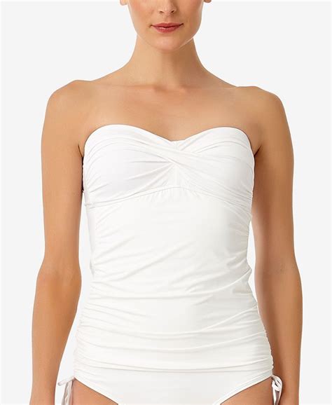 Anne Cole Twisted Strapless Tankini Top Macys