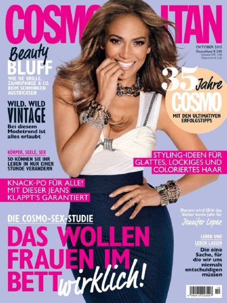 Jennifer Lopez Cosmopolitan Magazine October 2015 Cover Photo Germany