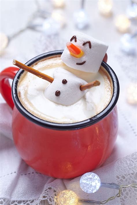 Marshmallow Snowman Hot Chocolate Christmas Hot Chocolate Christmas