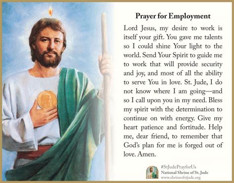 Prayer To Find A Job St Jude Job Retro