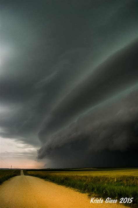Dramatic Shelf Cloud Approaching Winner South Dakota