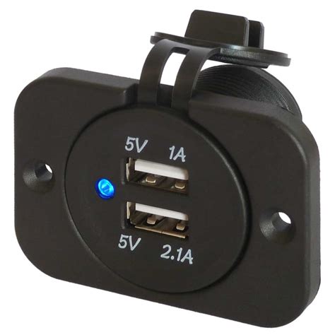 31a 12 Volt Power Socket Dual Port Usb Power Outlet Waterproof