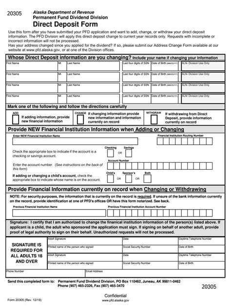Ak Direct Deposit Form 2019 2022 Fill Out Tax Template Online Us