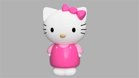 Fichier Stl Gratuit Hello Kitty 👋・objet Pour Imprimante 3d à