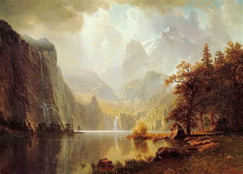 In The Mountains 1867 By Albert Bierstadt