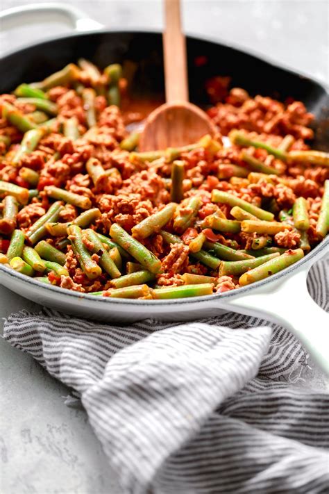 Maybe you would like to learn more about one of these? Ground Turkey Skillet with Green Beans - Primavera Kitchen ...