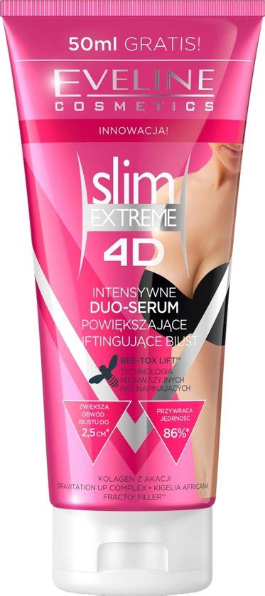 eveline cosmetics slim extreme 4d mezo push up bust serum 200ml