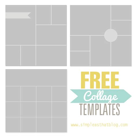 Save and share your collages online, or use them as your facebook or twitter header. Free Photo Collage Templates from Simple as That