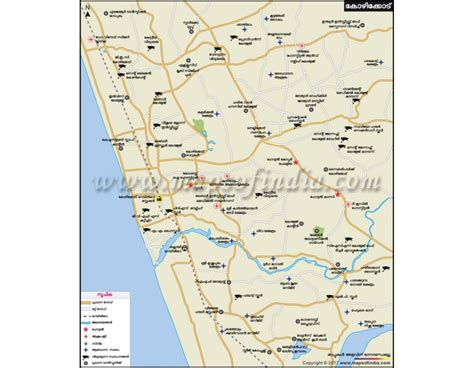 Buy Kozhikode City Map In Malayalam