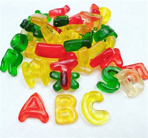 Alphabet Gummy Candies Letter Candy Edible Abcs 200 Etsy