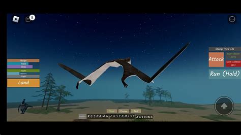 Dinosaur World Mobile Gameplay Quetzalcoatlus Roblox Youtube
