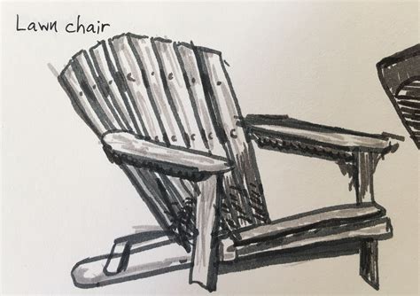 Lawn Chair Drawing At Getdrawings Free Download