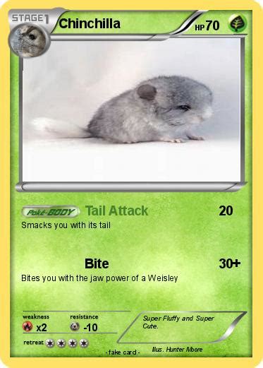 Pokémon Chinchilla 52 52 Tail Attack My Pokemon Card