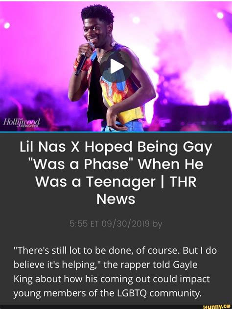 Lil Nas X Hoped Being Gay Was Phase When He Was A Teenager I Thr News Theres Still Lot
