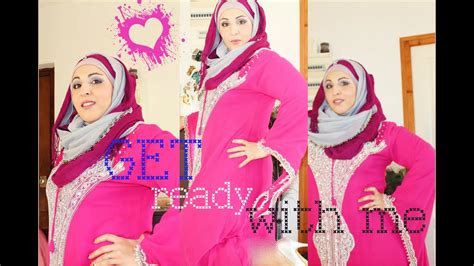 Invitée à un mariage ? GRWM Je suis invitée ! Tenue / make up et hijab - YouTube