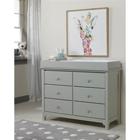 The stylish changing table features 3 large and 3 small drawers for added storage convenience while you change your baby. Ti Amo RTA Dressing Kit in Misty Grey | Bed Bath & Beyond ...