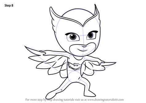 By webmaster • pj masks •. Learn How to Draw Owlette from PJ Masks (PJ Masks) Step by ...