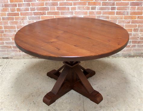 Get comfortable around the dinner table and enjoy the benefits that families who eat meals together relish. 48 inch Round Oak Table with Phoenix Pedestal - Lake and ...