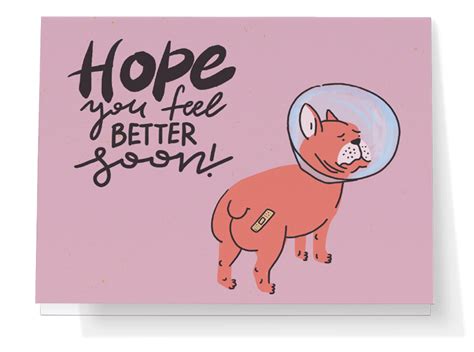 Hope You Feel Better Soon Dog Card Punkpost Card