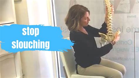 How To Stop Slouching In Your Chair Proper Sitting Posture Made Easy Youtube