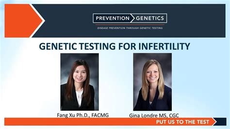 Genetic Testing For Infertility Youtube