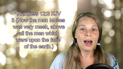 Numbers 123 Kjv Meekness Scripture Songs Youtube