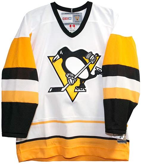 Nhl pittsburgh penguins ice hockey shirt jersey reebok #87 crosby size l. Vintage Pittsburgh Penguins Jersey (White 1988-1992)