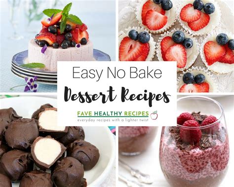 28 Easy No Bake Dessert Recipes | FaveHealthyRecipes.com