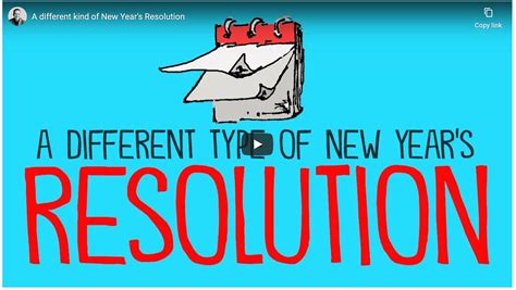 A Different Type of New Year's Resolution - John Spencer