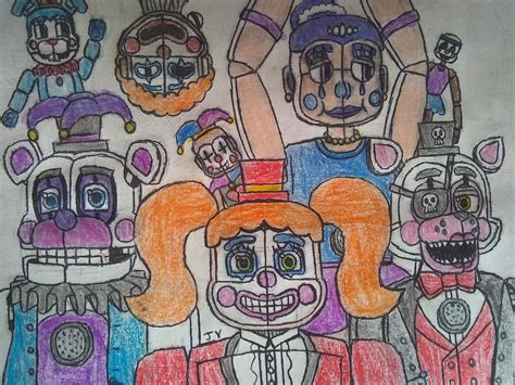 My Redesigns Of The Sister Location Animatronics In Their Redesigns I