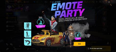 free fire new emote party event get these amazing emotes free fire booyah