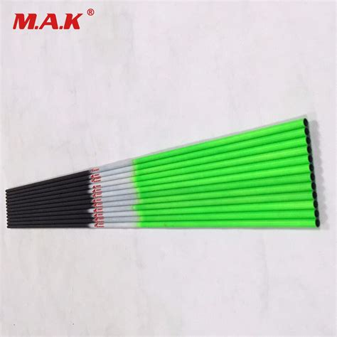 Hottest Green Color Spine 400 Pure Carbon Arrow Shafts For Archery