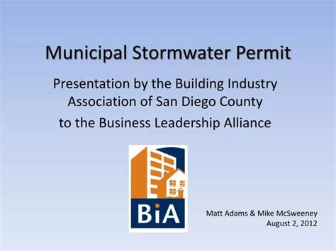 Ppt Municipal Stormwater Permit Powerpoint Presentation Free