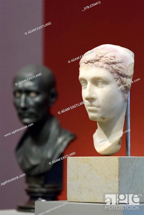 Berlin Germany Portrait Of Cleopatra Vii 40 30 Bc And Julius Caesar