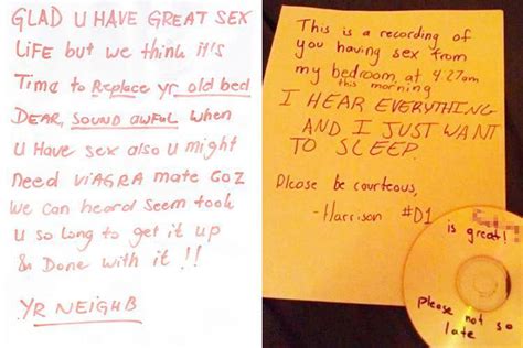these hilarious notes ask neighbours to stop having such loud sex… and free hot nude porn pic