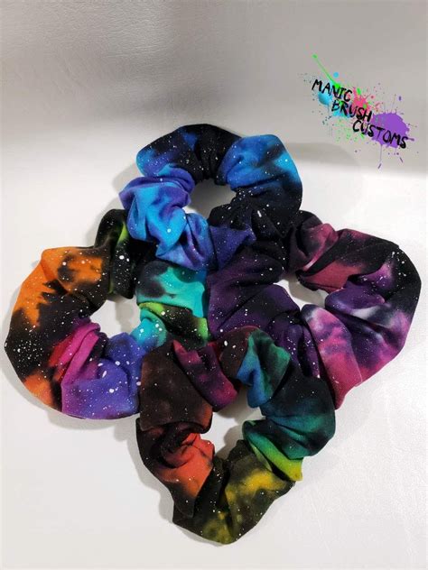 Galaxy Tie Dyed Scrunchies In 2020 Scrunchies Kids Outfits Girls