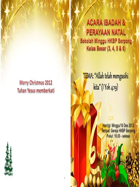 Contoh doa katolik untuk orang yang sudah meninggal dunia agar dosanya diampuni tuhan, doa selain itu, doa juga bisa dipanjatkan saat mengenang kematian seseorang, acara penghiburan, dan bagi yang diberi mandat untuk membacakan doa katolik untuk orang yang telah meninggal dunia. COVER BUKU ACARA NATAL.pdf